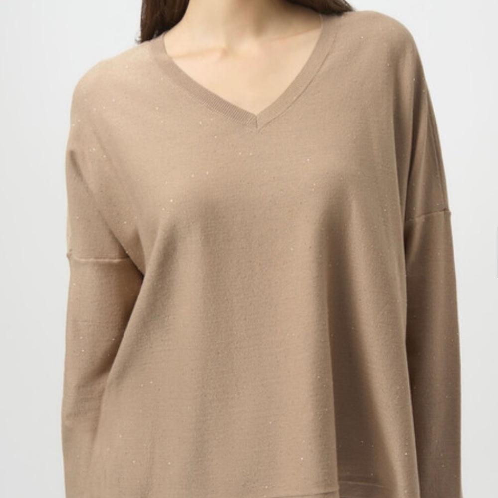 Joseph Ribkoff 244921F25 Sequined Knit Fawn 4455